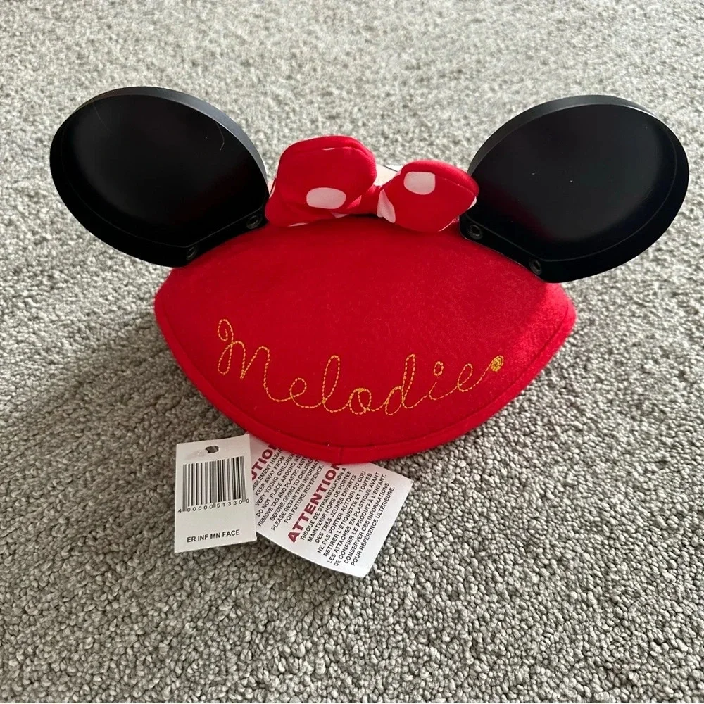 Disney‎ Minnie Mouse Ears Hat with “Melodie” Embroidered